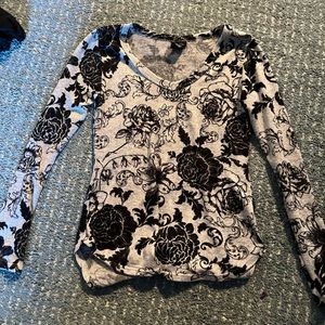 Floral long sleeve top